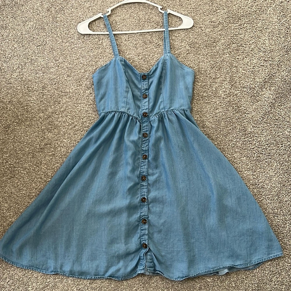 Denim Chambray Sundress GUC Old Navy size small
